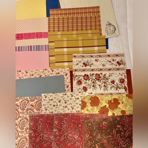 Scrapbooking, mixed media, art bundle of speciality papers & card stock. - Picture 2 of 6